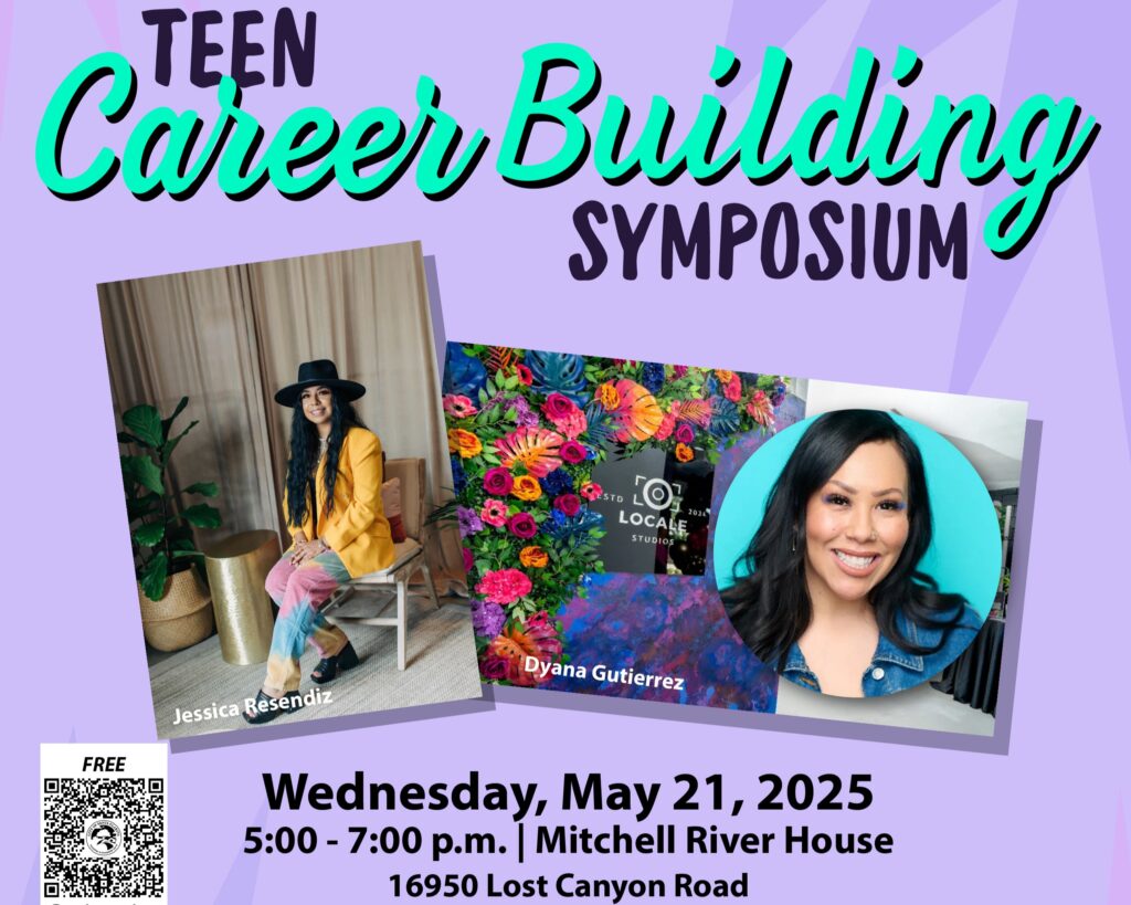 Website header for Flyer for Teen Career Building Symposium focused on Entrepreneurship.