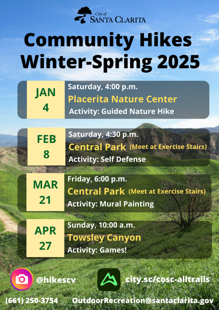 Community Hike Schedule