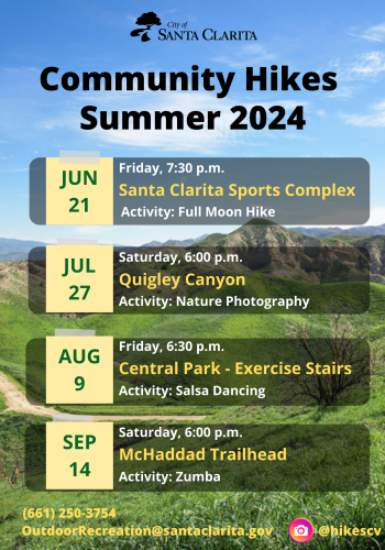 Summer 2024 Schedule