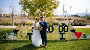 Beautiful couple at The Big I Do