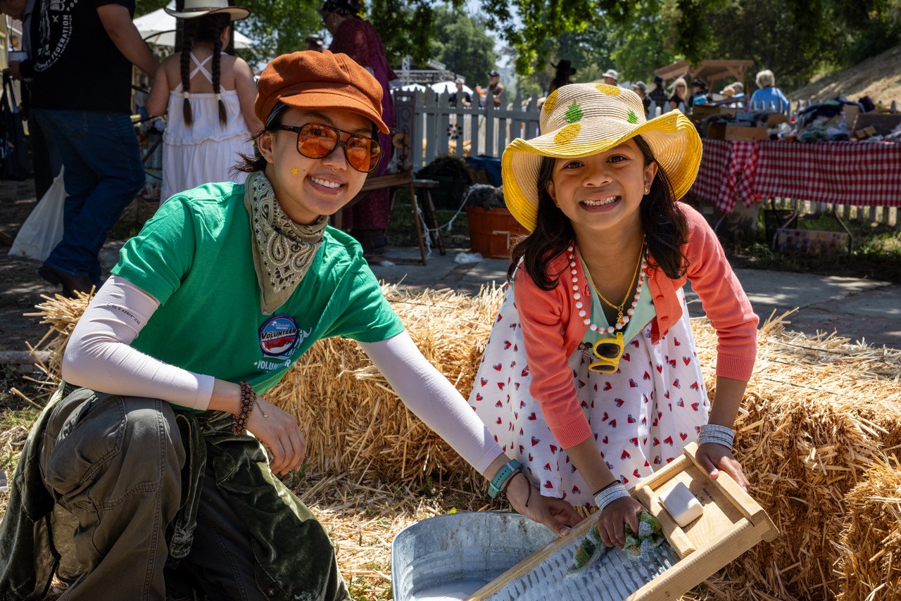 Volunteer working at the Cowboy Festival