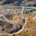 Aerial shot of Haskell Canyon Open Space where the Bike Park will be located