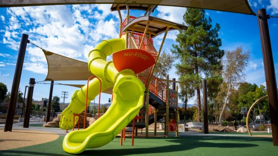 Brand new play structure at Old Orchard Park