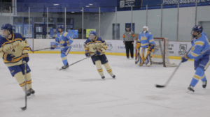 UCLA hockey team playing at The Cube