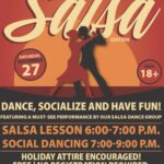 The City of Santa Clarita invites the community to heat up the holiday season at the Holiday Spice Salsa Edition on Saturday, December 27, at the Canyon Country Community Center, located at 18410 Sierra Highway. This free event is open to adults ages 18 and older and offers an evening of music, dancing and holiday cheer. For more information, please contact the Canyon Country Community Center at (661) 290-2266.