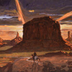 The featured photo is “A Thousand Miles from Home” by Xu Joseph Zhou showing a cowboy on a horse with a large boulder in the background and a sunset behind it.