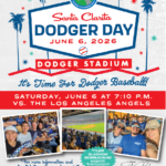 Santa Clarita Dodger Day June 6, 2026 It's Time for Dodger Baseball Saturday, June 6, at 7:10 p.m. VS. The Los Angeles Angels For more information and online ticket purchases, please visit: SCVDodgerDay.com Tyler Glasnow Bobblehead Night! *While supplies last at guest's point of entry. Giveaways are limited to 40,000 units. Sponsored by The Rodriguez Insurance Agency - State Farm The first 200 tickets sold will receive a complimentary baseball cap, generously sponosored by The Rodriguez Insurance Agency, State Farm.
