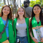Three Santa Clarita Volunteers at the Santa Clarita Cowboy Festival.