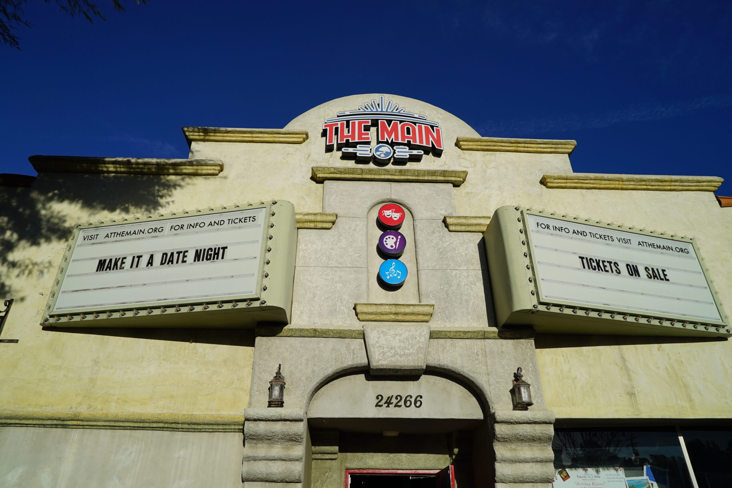 Image of The Main marquee. Make it Date Night at The Main - tickets are on sale now.
