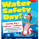 City of Santa Clarita Free! Water Safety Day Graphic of Sammy Clarita in a lifeguard suit and float. Saturday, May 2 10:00 a.m. - 12:00 p.m. Visit the many stations set up to provide helpful information on staying safe around the water. City of Santa Clarita Aquatic Center presented by Kaiser Permanente Santa Clarita Aquatic Center 20850 Centre Pointe Parkway Visit SantaClarita.gov or call (661)250-3740.