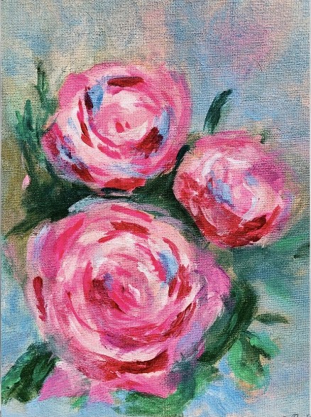 Peonies by Tesha Smith - painting of peonies