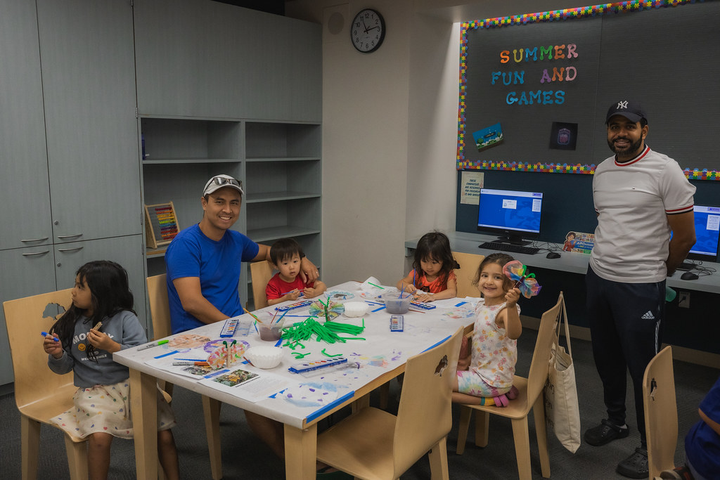 Families at the Santa Clarita Public Library