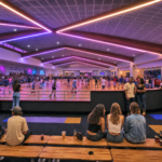 Rendering of inside of The Rink Sports Pavilion, which is an approximately 25,000-square-foot facility features a 12,000-square-foot skating floor that converts into courts for basketball, pickleball and volleyball, creating year-round activity and consistent customer traffic.