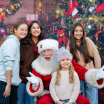 Family with Santa