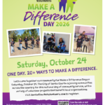 Make a Difference Day2026 Saturday, October 24 One Day. 20+ ways to make a difference. Let's come together as a community for Make a Difference Day on Saturday, October 24. The City of Santa Clarita is joining communities across the country for this national day of community service, with a variety of volunteer projects that benefit local organizations. Visit SantaClaritaVolunteers.com to register.