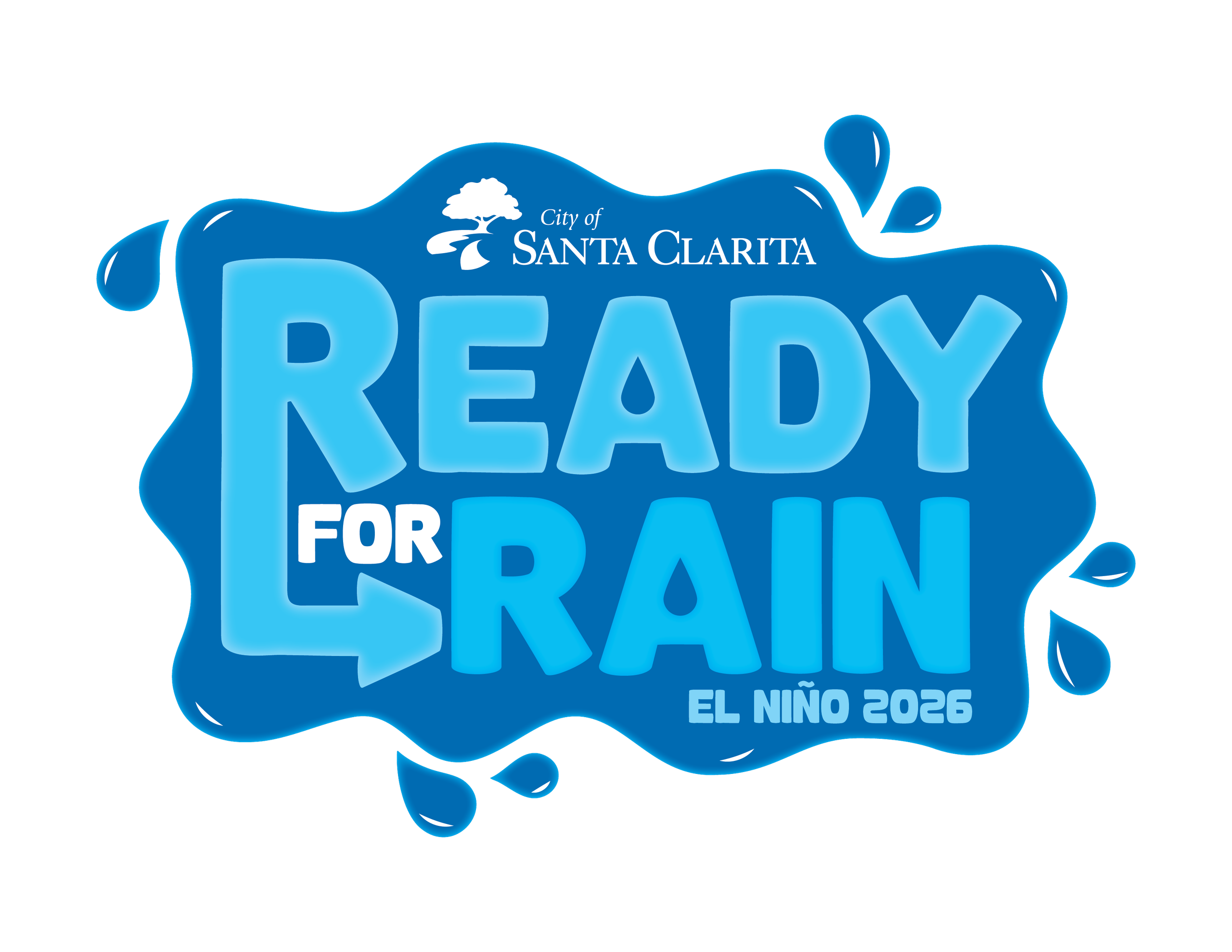 City of Santa Clarita Ready for Rain El Nino 2026 logo